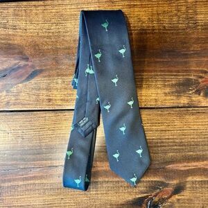 The Chive KCCO Ostrich Skinny Tie Blue Green